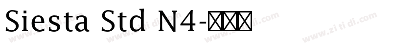 Siesta Std N4字体转换